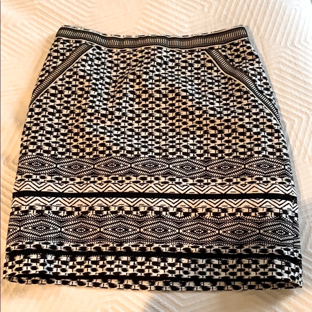 Printed Pencil Skirt